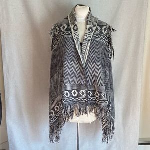 Knit Poncho Vest  One size